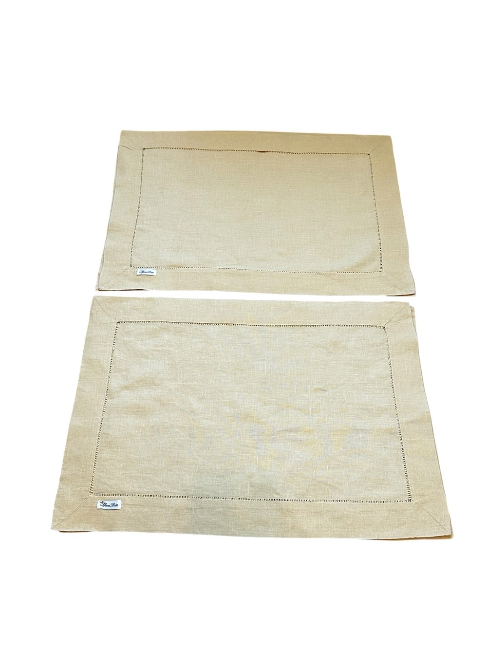 Sferra Bros Pure Linen Placemats Set Quiet Luxury Minimalist Classic Casual